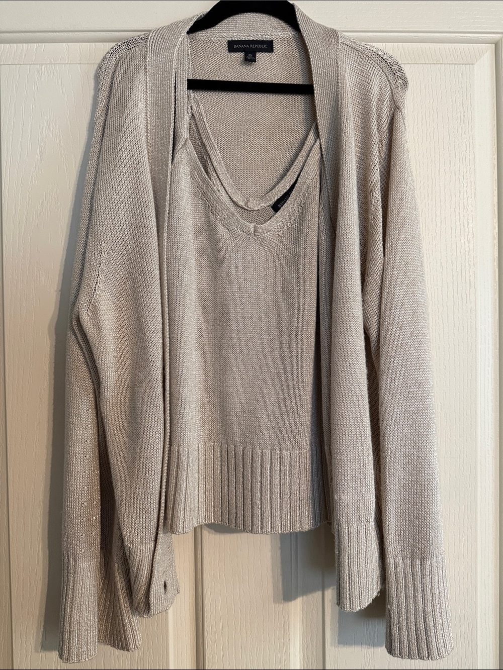 Banana Republic Cami & Cardigan 2-piece sweater set